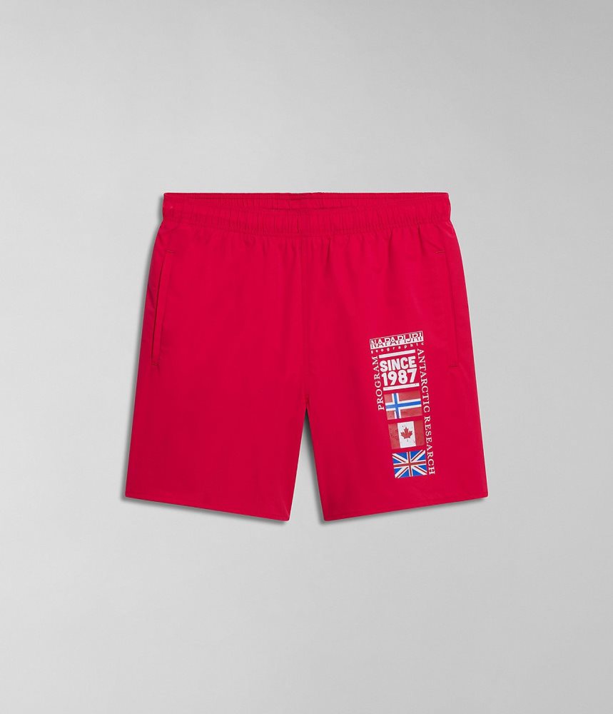 Napapijri Sahtu Swimming Trunks Zwembroek Heren Rood | 7548216-JZ