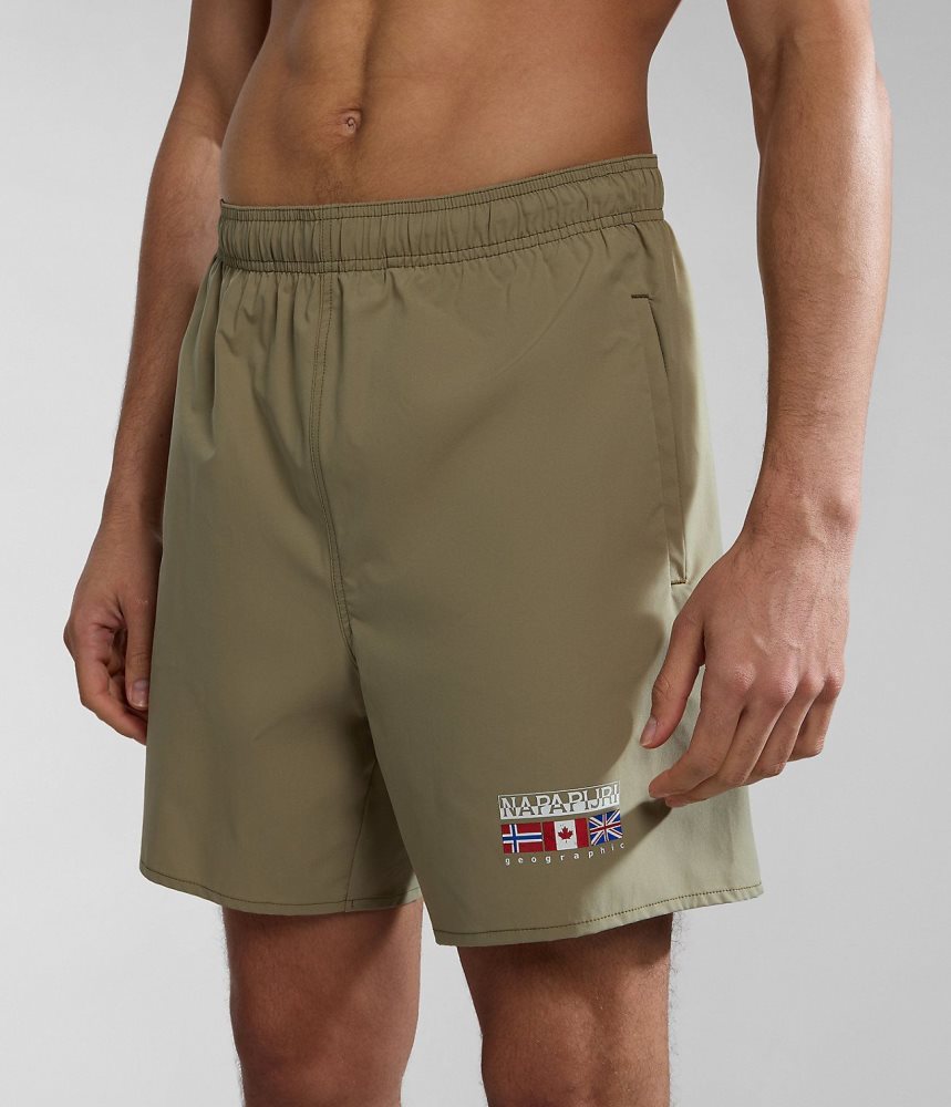 Napapijri Sahtu Swimming Trunks Zwembroek Heren Groen | 7634528-VM