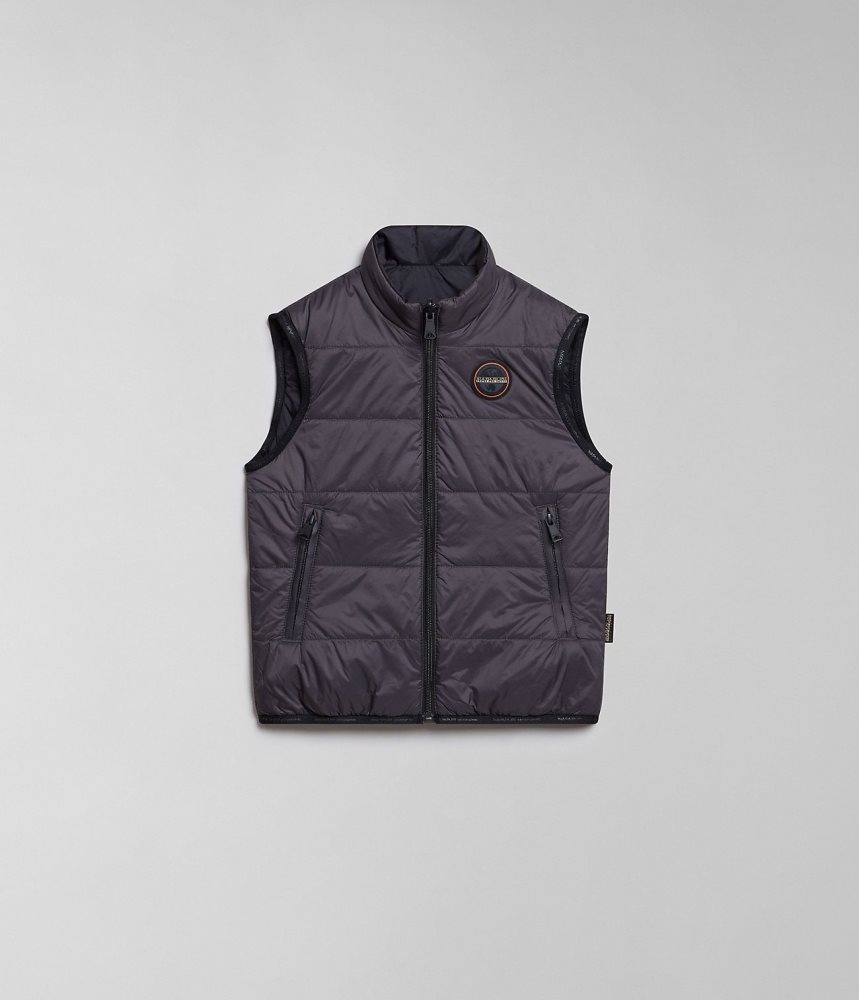 Napapijri Santafe Vest (4-16 YEARS) Gilet Kinderen Donkergrijs | 9125473-MF