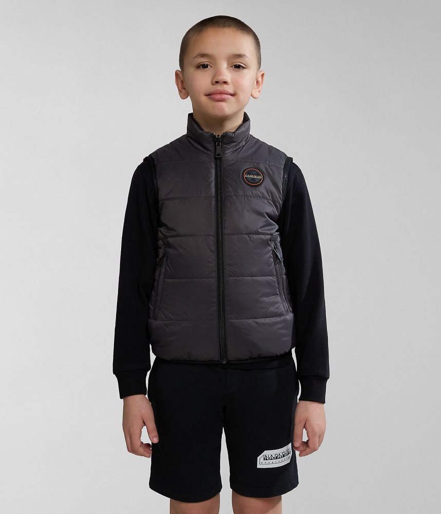 Napapijri Santafe Vest (4-16 YEARS) Gilet Kinderen Donkergrijs | 9125473-MF