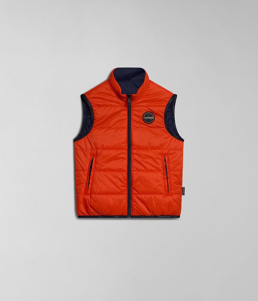 Napapijri Santafe Vest (4-16 YEARS) Gilet Kinderen Oranje | 1083426-ZY