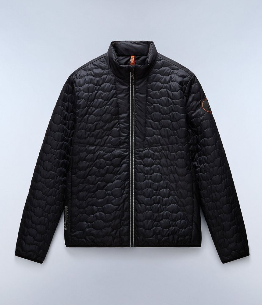 Napapijri Sarine Puffer Jacket Puffer Jas Heren Zwart | 5924016-ZD