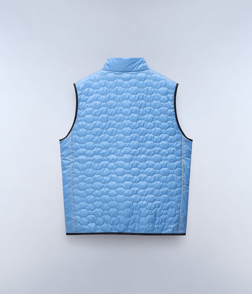 Napapijri Sarine Vest Gilet Heren Blauw Grijs | 8579603-OS