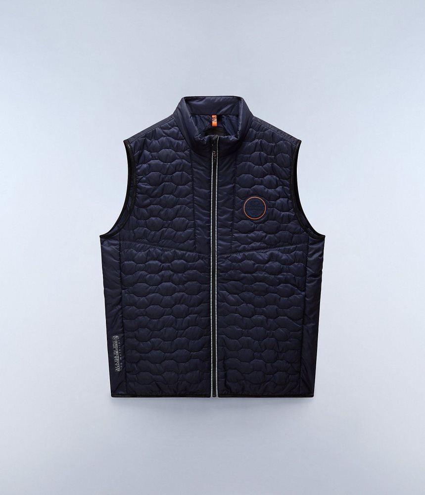 Napapijri Sarine Vest Gilet Heren Donkerblauw | 4096753-UB