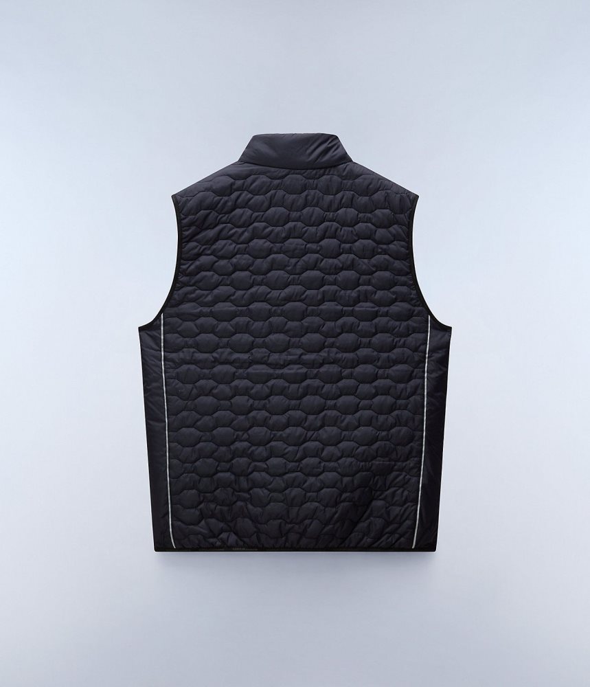 Napapijri Sarine Vest Gilet Heren Zwart | 5061294-HE