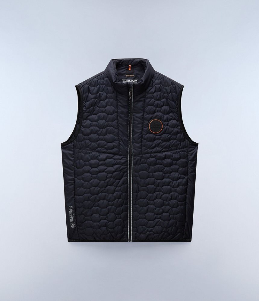 Napapijri Sarine Vest Gilet Heren Zwart | 5061294-HE