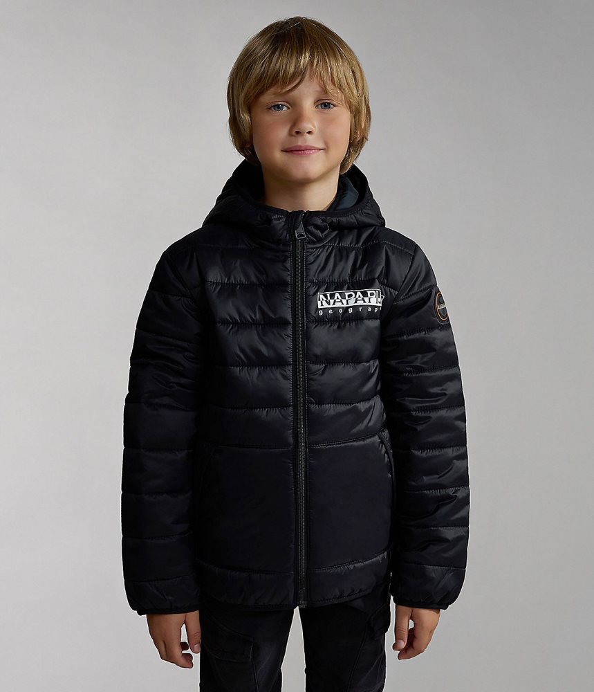 Napapijri Verna Puffer Jacket (4-16 YEARS) Puffer Jas Kinderen Zwart | 3829047-QA