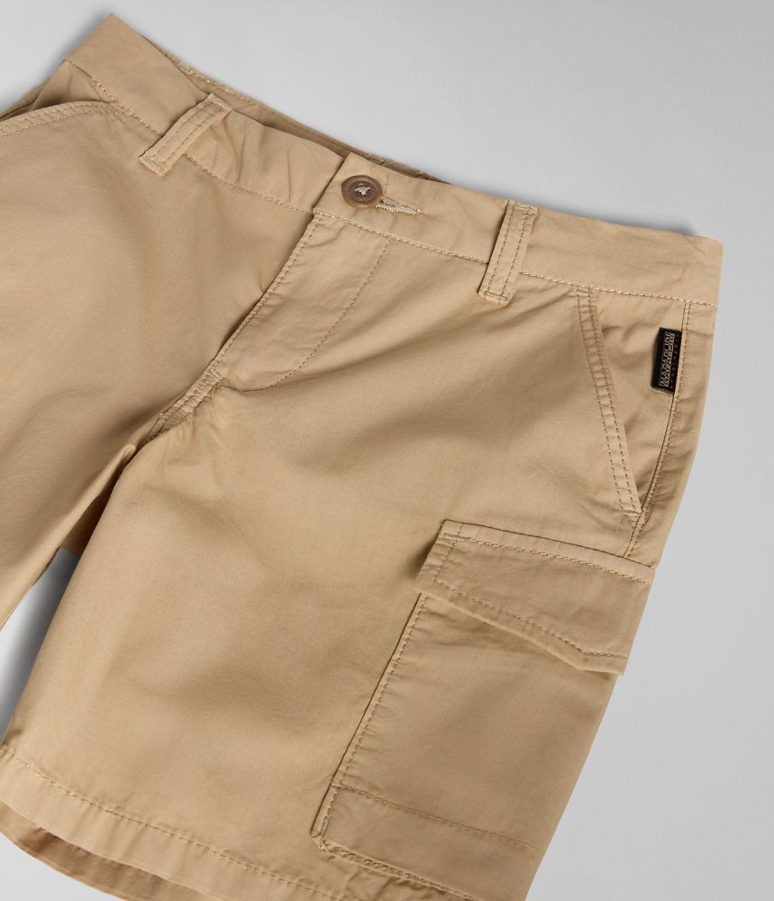 Napapijri Whati Bermuda Shorts (4-16 YEARS) Korte Broek Kinderen Beige | 7325104-NG