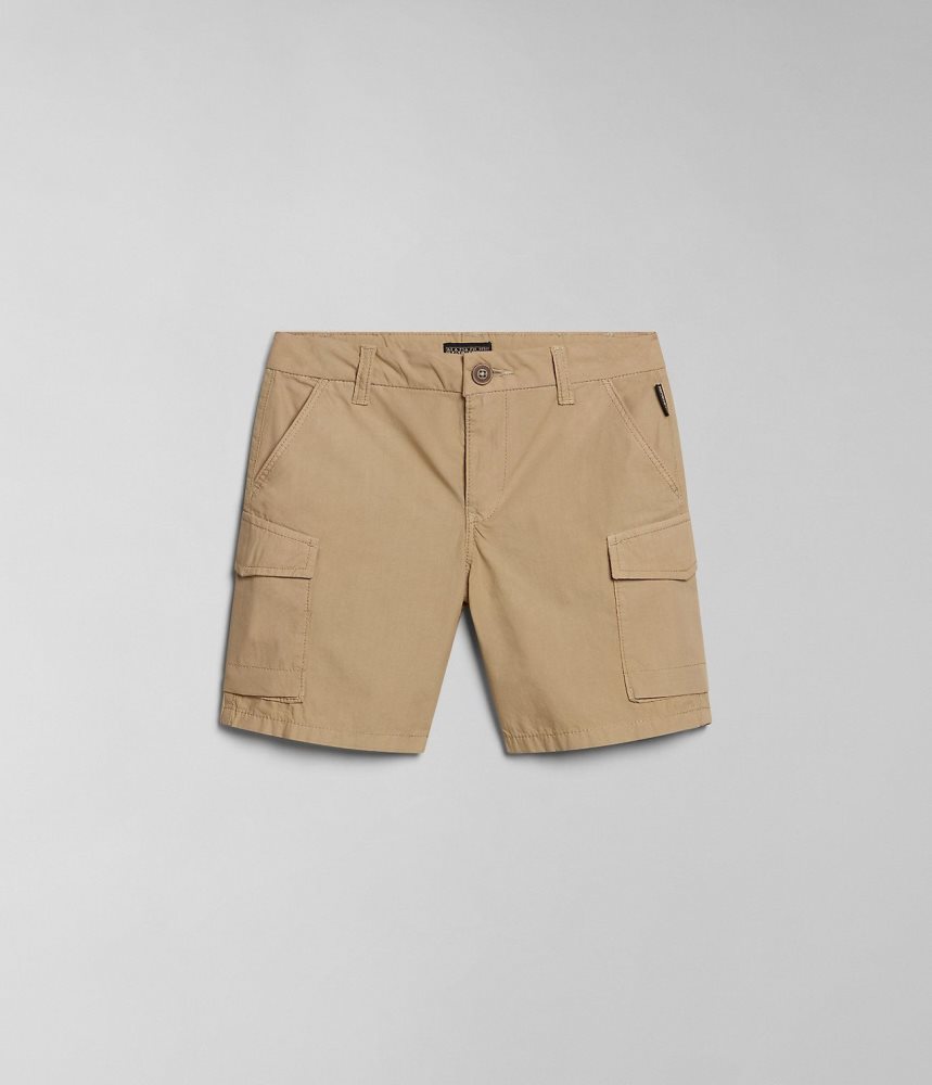 Napapijri Whati Bermuda Shorts (4-16 YEARS) Korte Broek Kinderen Beige | 7325104-NG