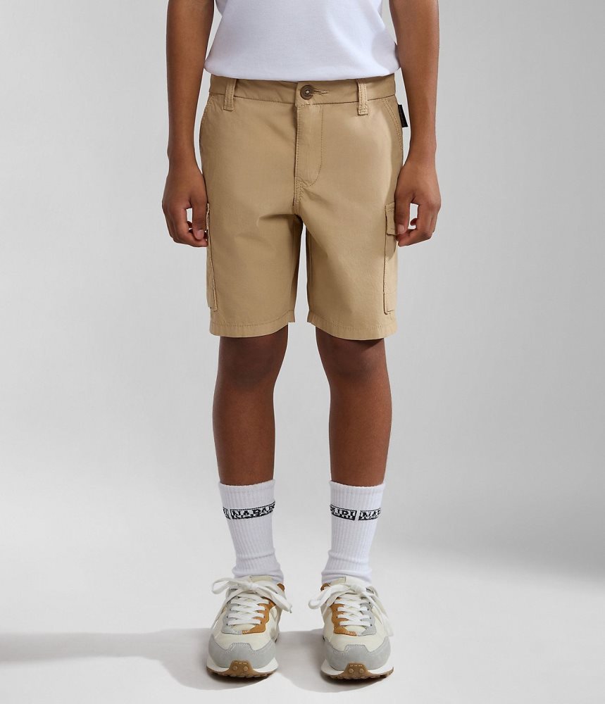 Napapijri Whati Bermuda Shorts (4-16 YEARS) Korte Broek Kinderen Beige | 7325104-NG