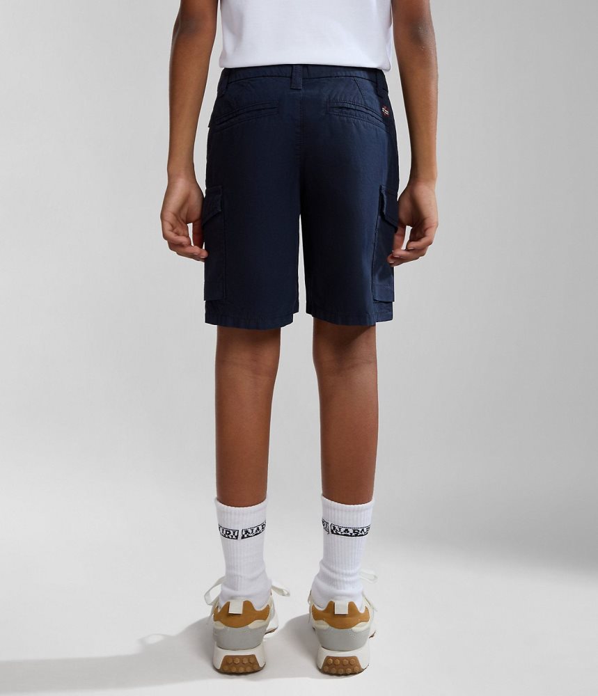 Napapijri Whati Bermuda Shorts (4-16 YEARS) Korte Broek Kinderen Donkerblauw | 8376294-TC