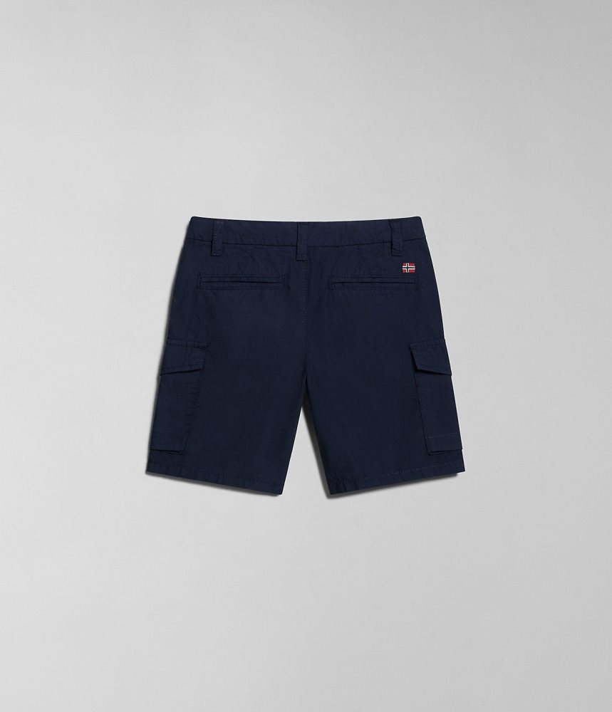 Napapijri Whati Bermuda Shorts (4-16 YEARS) Korte Broek Kinderen Donkerblauw | 8376294-TC