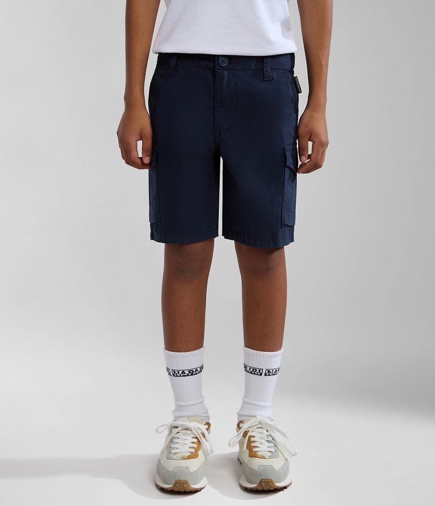 Napapijri Whati Bermuda Shorts (4-16 YEARS) Korte Broek Kinderen Donkerblauw | 8376294-TC