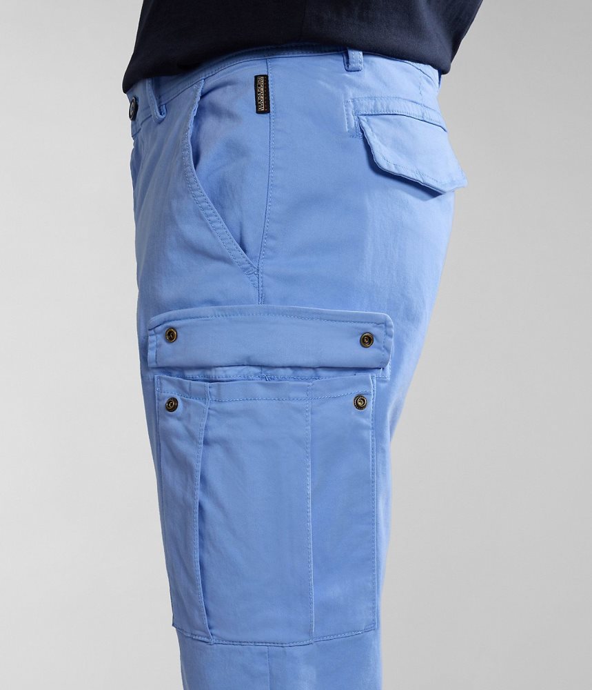 Napapijri Yasuni Cargo Trousers Cargo Broek Heren Blauw Bloemen | 8496570-AL